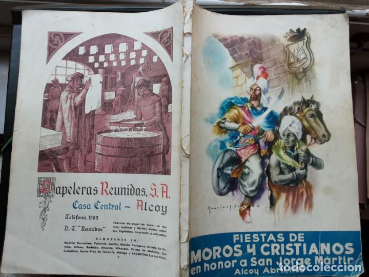 Folletos de turismo: FIESTAS DE MOROS Y CRISTIANOS, ALCOY ABRIL 1955 PROGRAMA DE FIESTAS E INFORMACI&Oacute;N