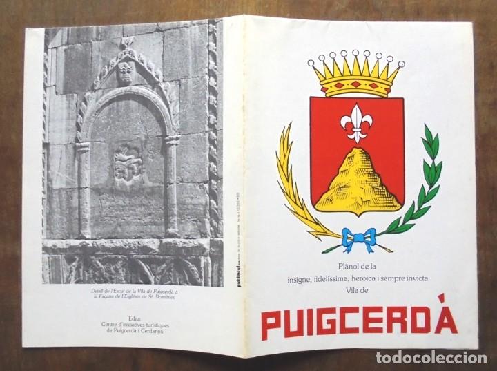 Tourismusbrosch&uuml;ren: Pl&agrave;nol de la Vila de Puigcerd&agrave; 1985 impecable Centre d&rsquo;iniciatives tur&iacute;stiques de Puigcerd&agrave; i Cerdan