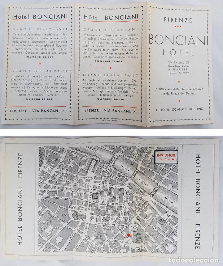 Foglietti di turismo: BONCIANI HOTEL. Firenze