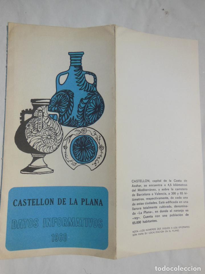 Foglietti di turismo: CASTELL&Oacute;N DE LA PLANA. Datos Informativos 1968.