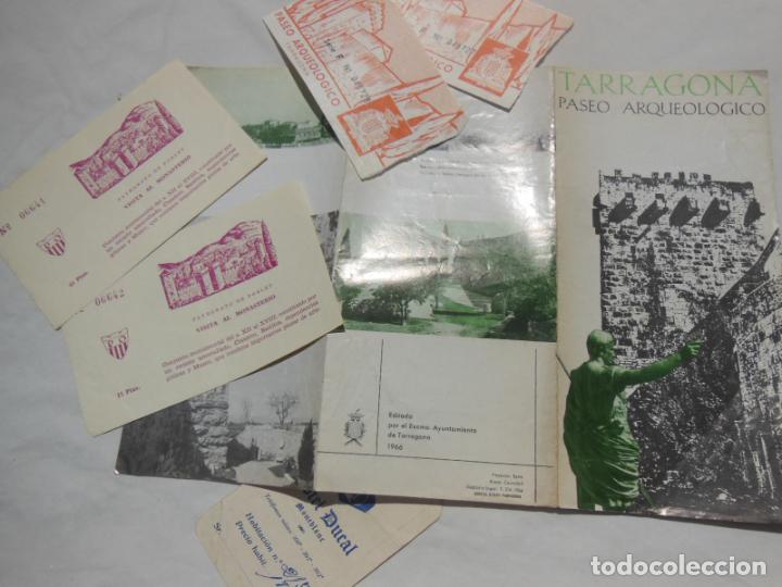Foglietti di turismo: TARRAGONA, PASEO ARQUEOL&Oacute;GICO. 1966. Con 4 entradas.