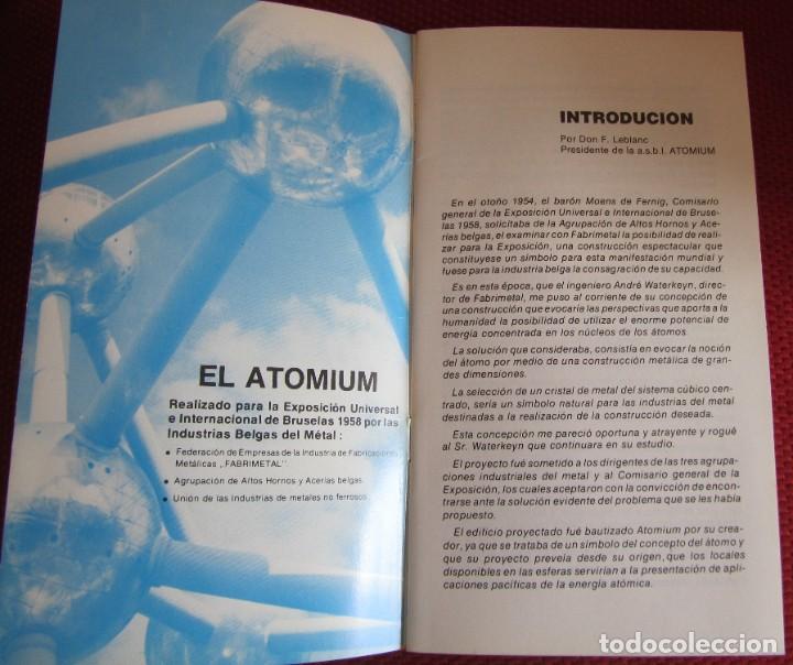 Folletos de turismo: FOLLETO ATOMIUM 58 - Foto 2