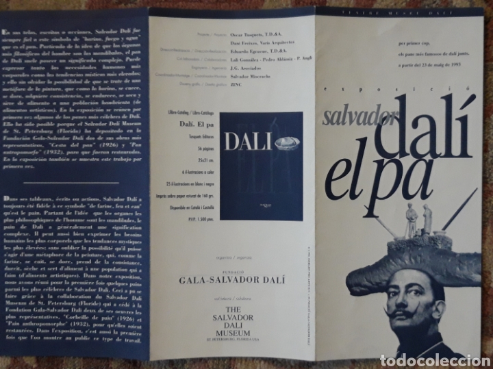 Folletos de turismo: FOLLETO EXPOSICI&Oacute; SALVADOR GAUD&Iacute;