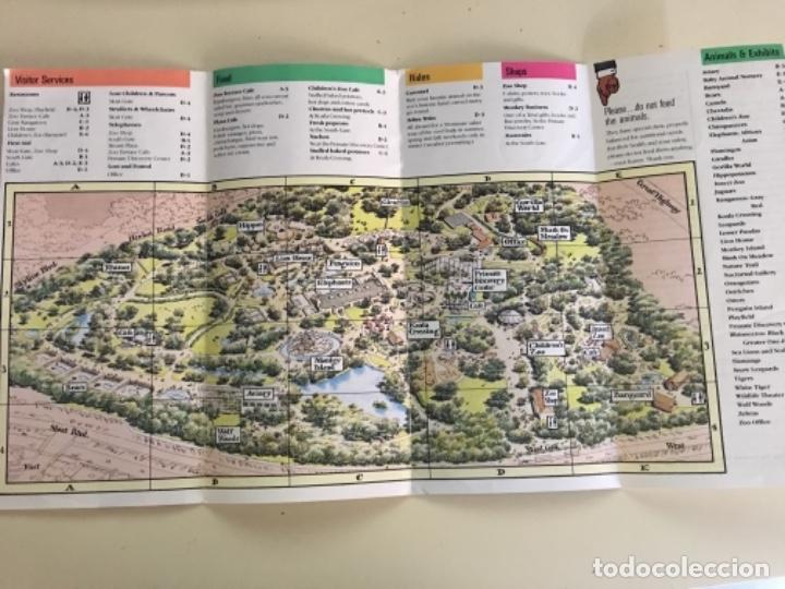 Folletos de turismo: Folleto informativo Zoo San Francisco a&ntilde;os 80