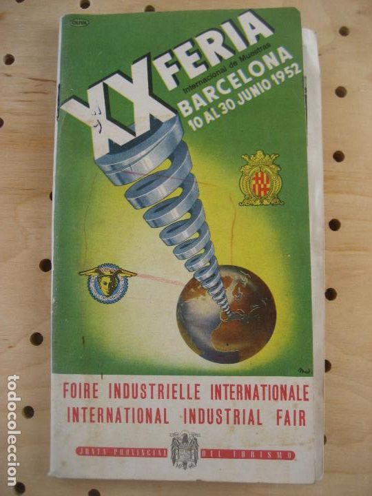 Travel Brochures: Barcelona. 1952. XX Feria Internacional de Muestras. Junta provincial de Turismo.