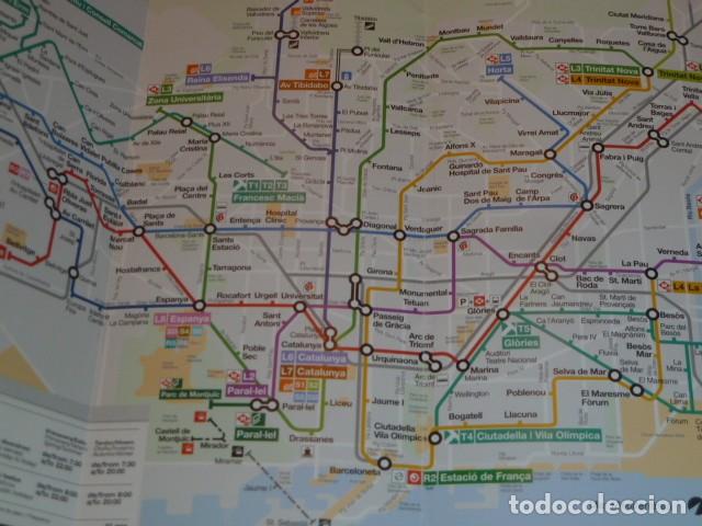 Folletos de turismo: Esquema Metro Barcelona 2010 - Foto 2