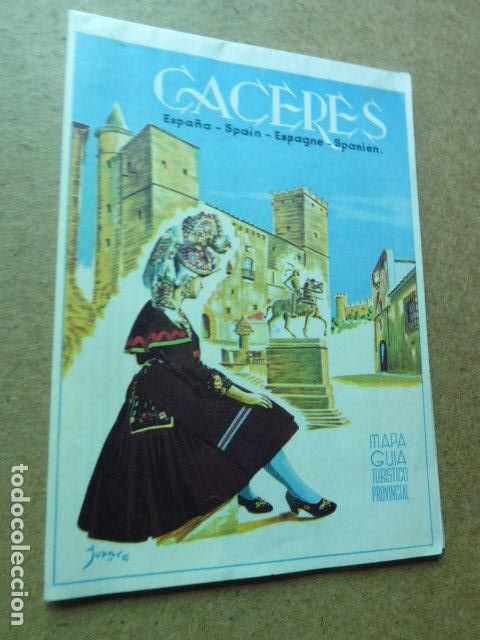 Tourismusbrosch&uuml;ren: MAPA GUIA TURISTICO PROVINCIAL DE CACERES. DESPLEGABLE. 1960. 68 X 48 CM