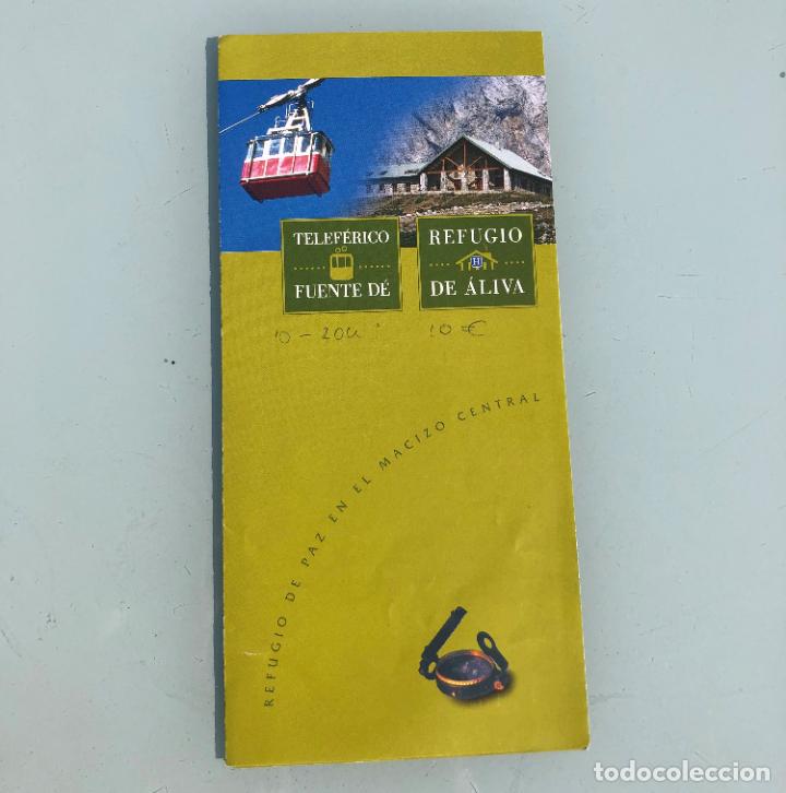 Tourismusbrosch&uuml;ren: FOLLETO TELEFERICO DE FUENTE DE, REFUGIO DE ALIVA, PICOS DE EUROPA, CANTABRIA, TRIPTICO