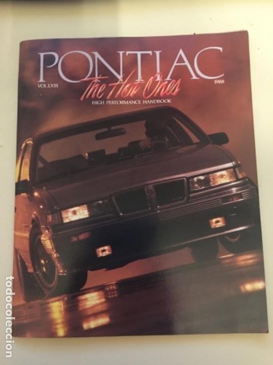 Brochures de tourisme: Folleto americano marca Pontiac a&ntilde;o 88