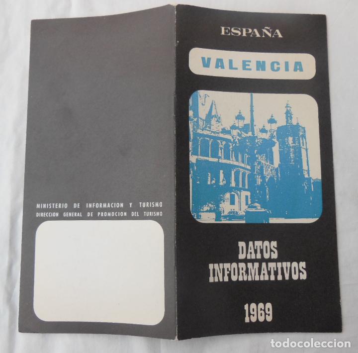 Folletos de turismo: VALENCIA. Datos Informativos 1969. MINISTERIO DE INFORMACI&Oacute;N Y TURISMO. Editora Nacional