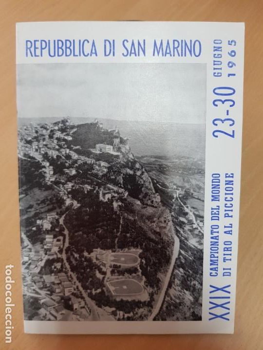Tourismusbrosch&uuml;ren: ANTIGUO FOLLETO CAMPEONATO DEL MUNDO DE TIRON PICHO SAN MARINO 1965