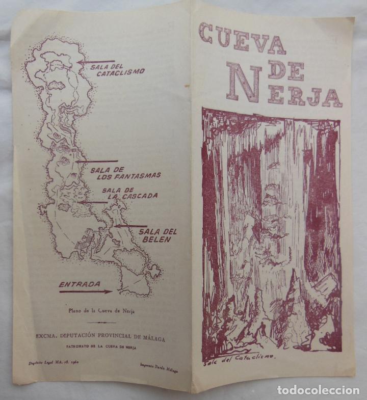 Folletos de turismo: CUEVA DE NERJA. 1962