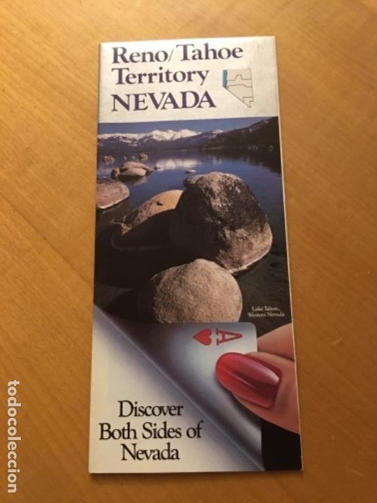 Folletos de turismo: Folleto tur&iacute;stico Reno Tahoe Nevada a&ntilde;o 89