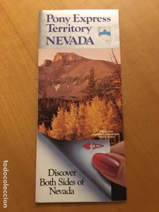 Folletos de turismo: Folleto tur&iacute;stico Pony Express Nevada a&ntilde;o 89
