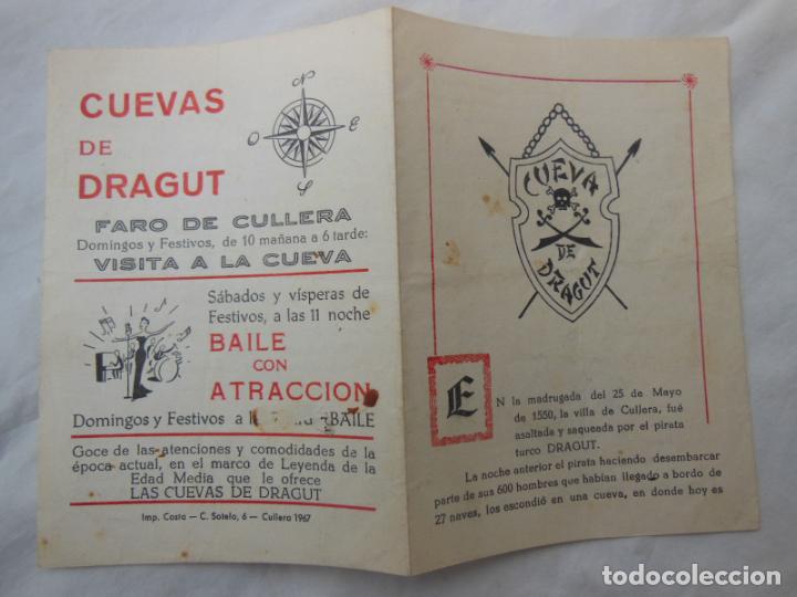 Foglietti di turismo: CUEVAS DE DRAGUT. Cullera. 1967
