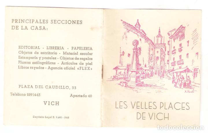 Travel Brochures: Les Velles Places de Vich. Fiesta del Libro 1964. Llibreria Sala. Vich. Barcelona. Vell i Bell