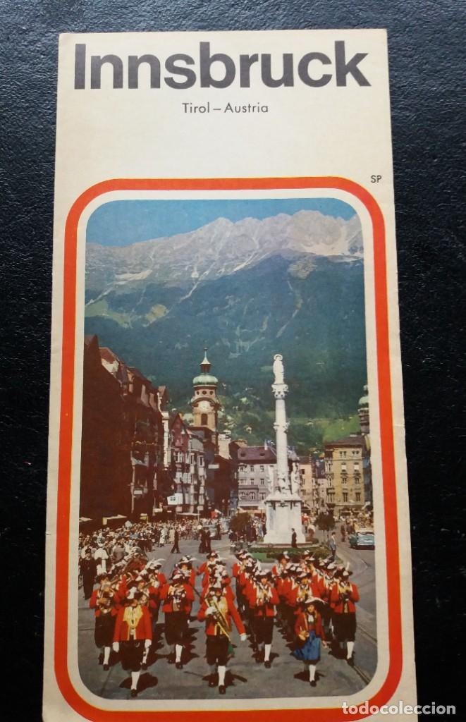 Folhetos de turismo: antigua gu&iacute;a tur&iacute;stica folleto viajes vintage a&ntilde;os 60 - 70 Innsbruck AUSTRIA