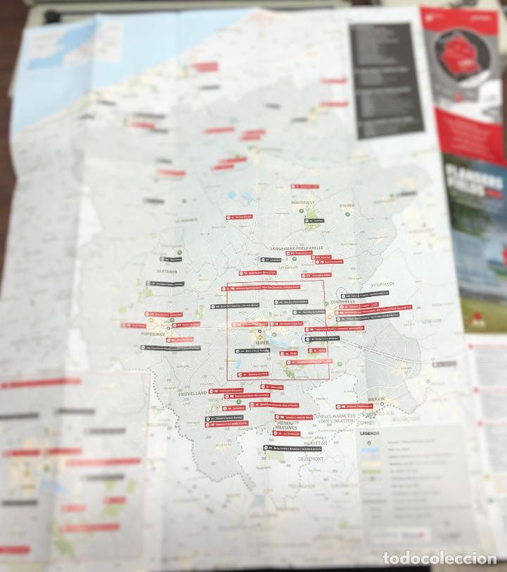 Tourismusbrosch&uuml;ren: FRANDERS FIELDS, MAPA TURISTICO PRIMERA GUERRA MUNDIAL EN FLANDES, BELGICA