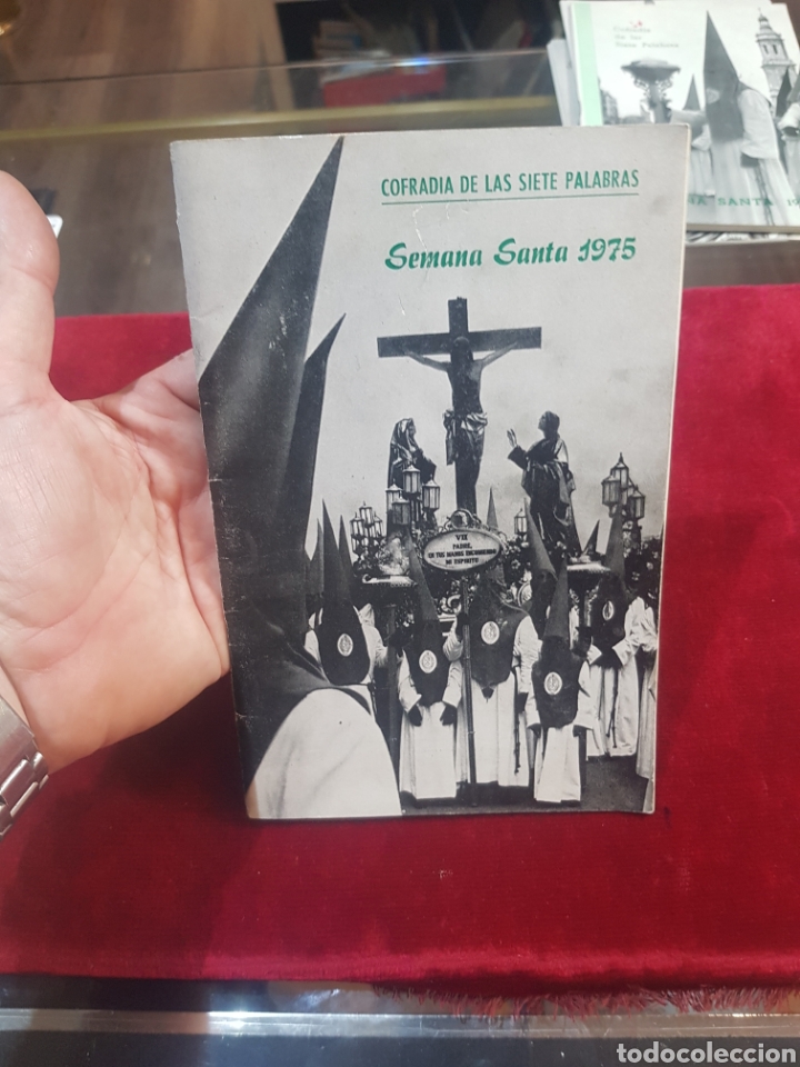 Folhetos de turismo: Cofrad&iacute;a de las Siete Palabras Semana Santa programa 1975 Zaragoza