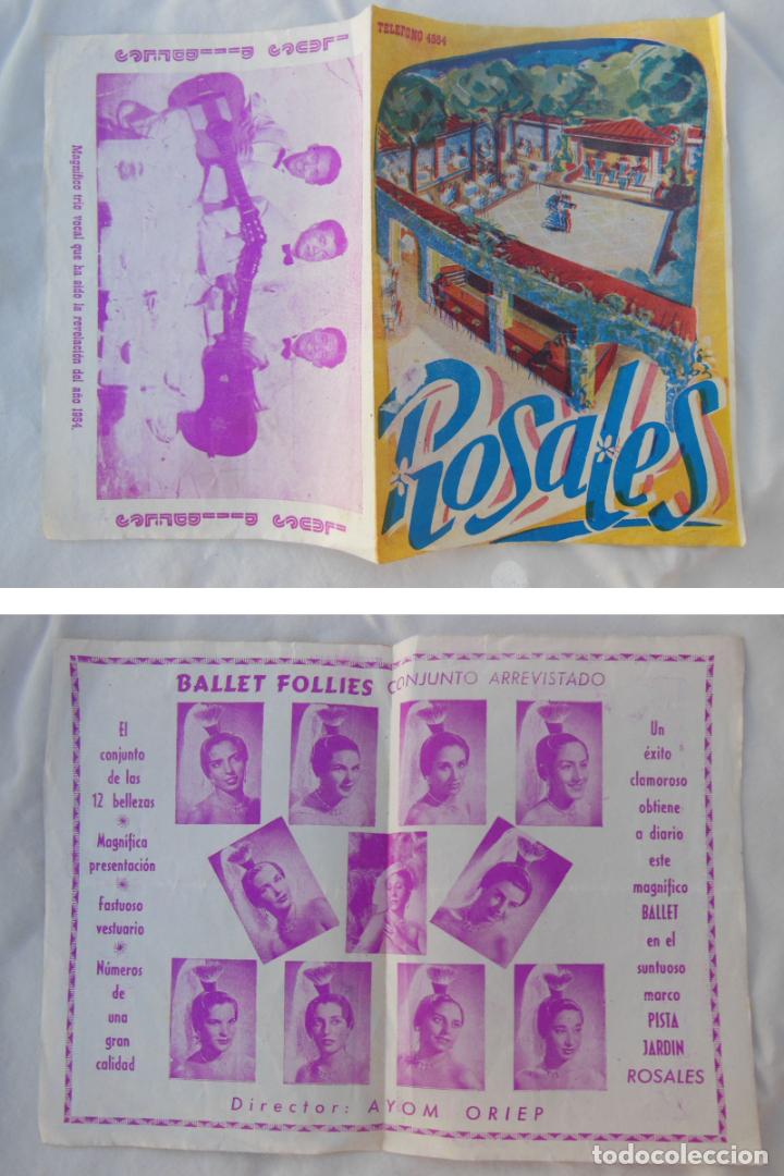 Tourismusbrosch&uuml;ren: ROSALES. BALLET FOLLIES 1954 Los Pibes.