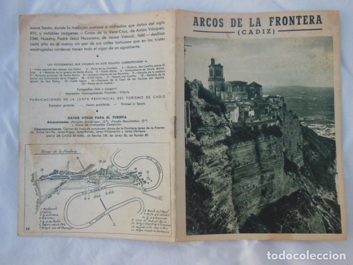 Folhetos de turismo: ARCOS DE LA FRONTERA (C&Aacute;DIZ) JUNTA PROVINCIAL DEL TURISMO