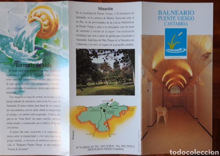 Folhetos de turismo: FOLLETO BALNEARIO PUENTE VIESGO