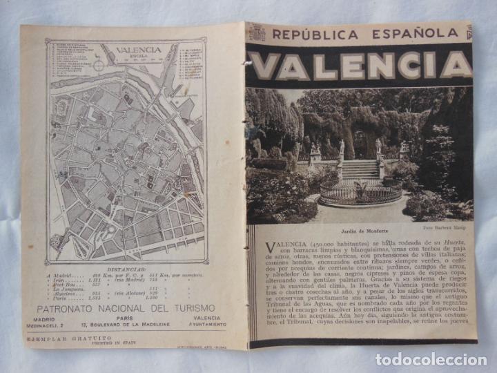 Folletos de turismo: Folleto Turismo. VALENCIA. Rep&uacute;blica Espa&ntilde;ola.