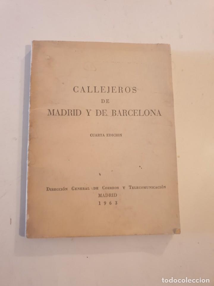 Travel Brochures: CALLEJEROS DE MADRID Y DE BARCELONA 1963