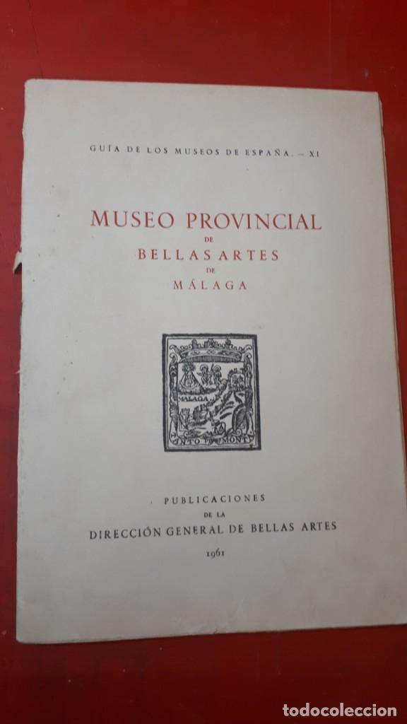 Folhetos de turismo: Gu&iacute;a Museo Bellas Artes, M&aacute;laga. 1961