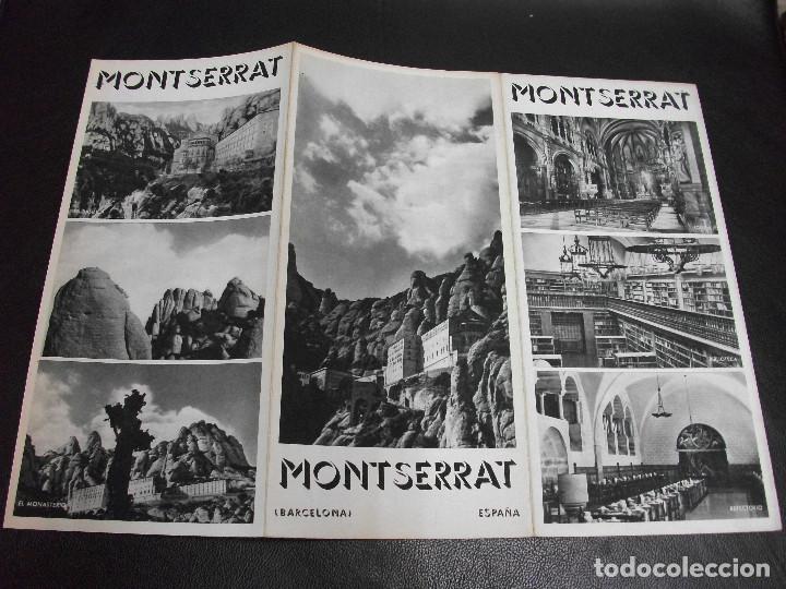 Tourismusbrosch&uuml;ren: MONTSERRAT FOLLETO DE TURISMO ANTIGUO TRIPTICO