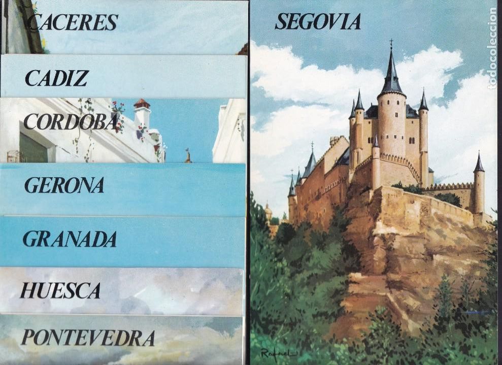 Brochures de tourisme: COLECCION ESPA&Ntilde;A MONUMENTAL - COMPLETO 32 TRIPTICOS TURISTICOS - A&Ntilde;OS 60 / 70