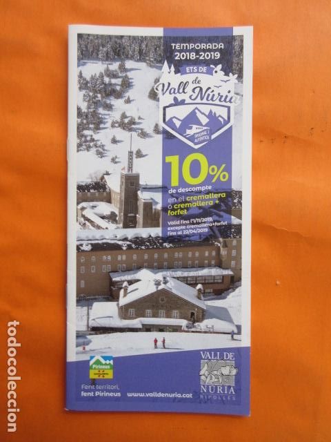 Tourismusbrosch&uuml;ren: FOLLETO NURIA 2018-2019 INVIERNO 10% FERROCARRIL GENERALITAT CREMALLERA FUNICULAR LA MOLINA PIRINEO