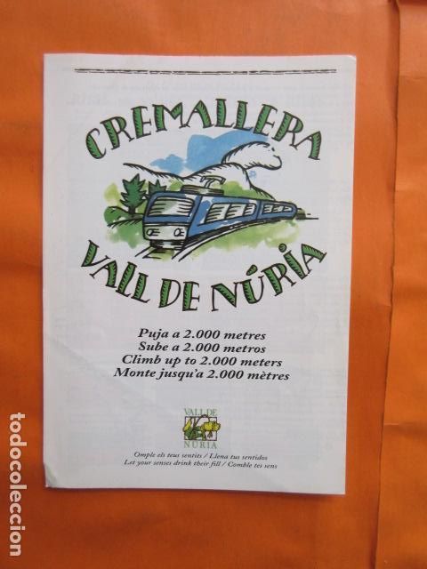 Tourismusbrosch&uuml;ren: FOLLETO NURIA 1996 FERROCARRIL GENERALITAT CREMALLERA FUNICULAR LA MOLINA PIRINEO