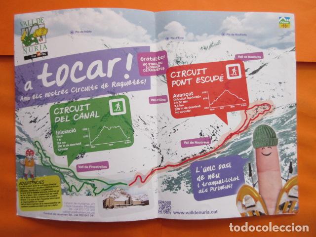 Folhetos de turismo: FOLLETO NURIA FERROCARRIL GENERALITAT CREMALLERA FUNICULAR LA MOLINA PIRINEO