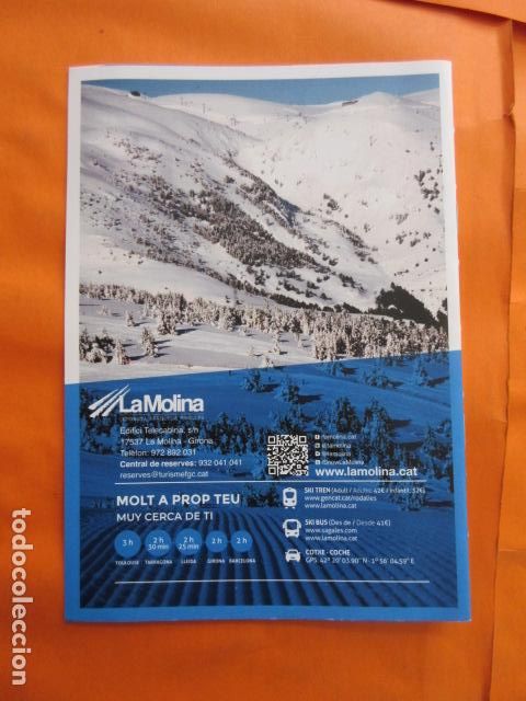 Tourismusbrosch&uuml;ren: LA MOLINA 2018-2019 FERROCARRIL GENERALITAT CREMALLERA FUNICULAR LA MOLINA PIRINEO NURIA