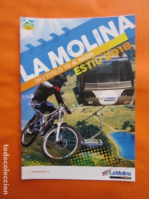 Folhetos de turismo: LA MOLINA 2018 VERANO FERROCARRIL GENERALITAT CREMALLERA FUNICULAR LA MOLINA PIRINEO NURIA