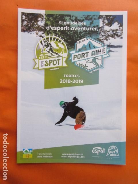 Tourismusbrosch&uuml;ren: FOLLETO ESPOT PORT AINE 2018 2019 FERROCARRILES GENERALITAT NURIA LA MOLINA