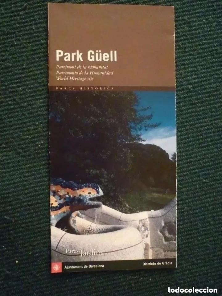 Folhetos de turismo: Park G&uuml;ell de Gaud&iacute; - Folleto desplegable - Ajuntament de Barcelona