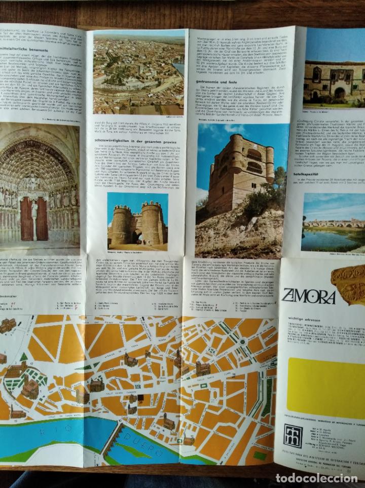 Tourismusbrosch&uuml;ren: ZAMORA, FOLLETO DE TURISMO ANTIGUO - EN ALEMAN-