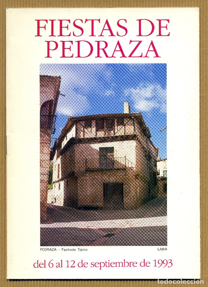 Folletos de turismo: FIESTAS DE PEDRAZA 1993 - Foto 1