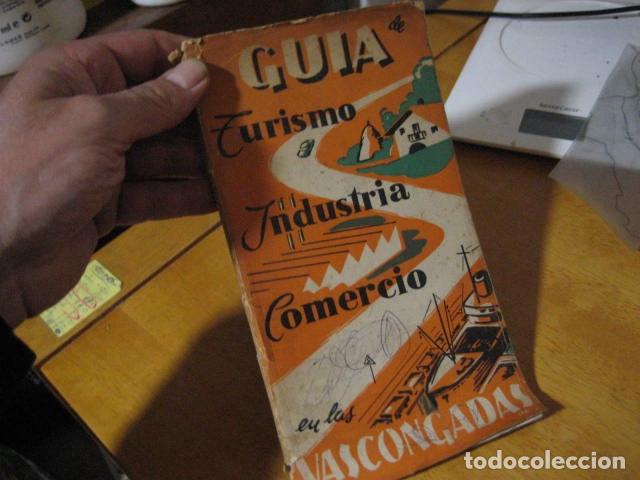 Folletos de turismo: ANTIAGUA GUIA DEL PAIS VASCO VASCONGADAS, A&Ntilde;OS 50, PUBLICIDAD ANTIGUA BEISTEGUI PLANOS