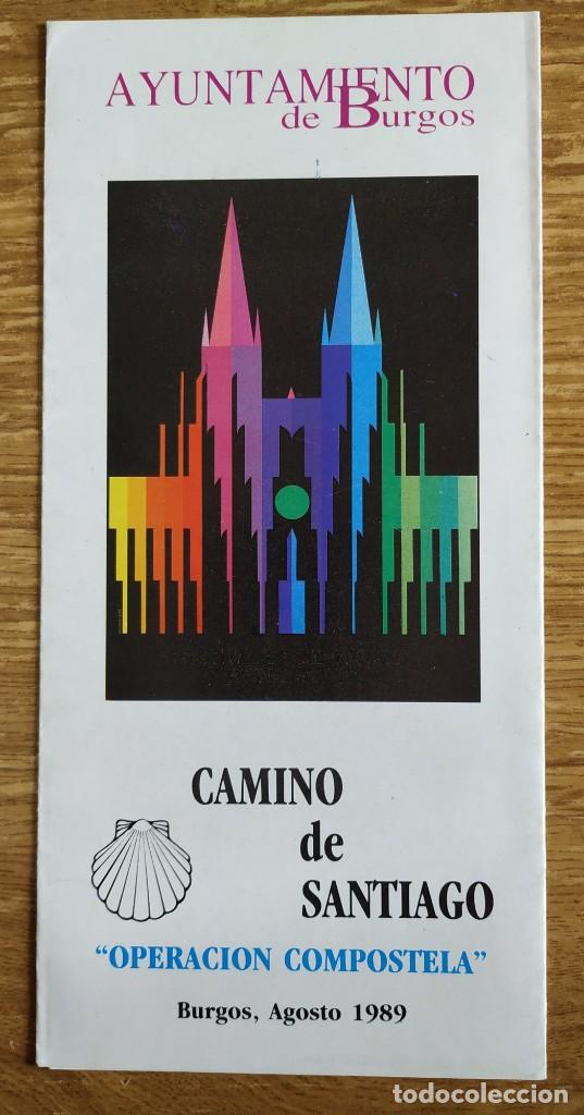 Folletos de turismo: Folleto del Camino de Santiago - Burgos 1989