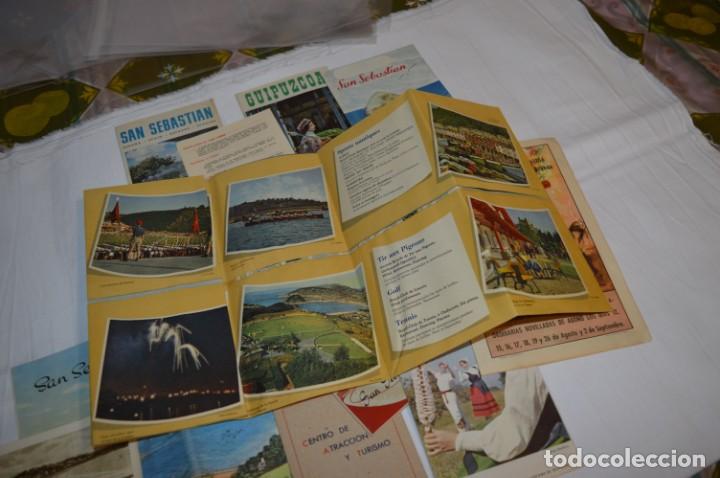 Folletos de turismo: SAN SEBASTIÁN / Gran lote variados de folletos de turismo y otros documentos / Años 50 ¡Mira fotos! - Foto 2 - 214988687
