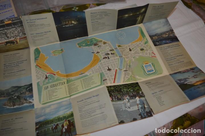 Folletos de turismo: SAN SEBASTIÁN / Gran lote variados de folletos de turismo y otros documentos / Años 50 ¡Mira fotos! - Foto 3 - 214988687
