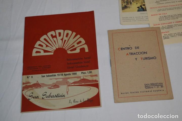 Folletos de turismo: SAN SEBASTIÁN / Gran lote variados de folletos de turismo y otros documentos / Años 50 ¡Mira fotos! - Foto 10 - 214988687