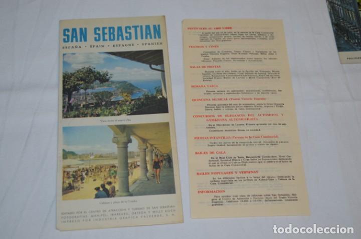 Folletos de turismo: SAN SEBASTIÁN / Gran lote variados de folletos de turismo y otros documentos / Años 50 ¡Mira fotos! - Foto 16 - 214988687