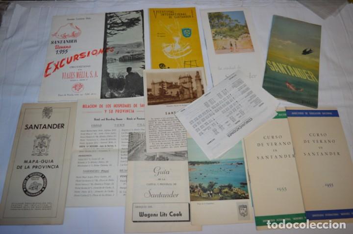 Folletos de turismo: SANTANDER / Gran lote variados de folletos de turismo y otros documentos / Años 50 - ¡Mira fotos! - Foto 1 - 215022720
