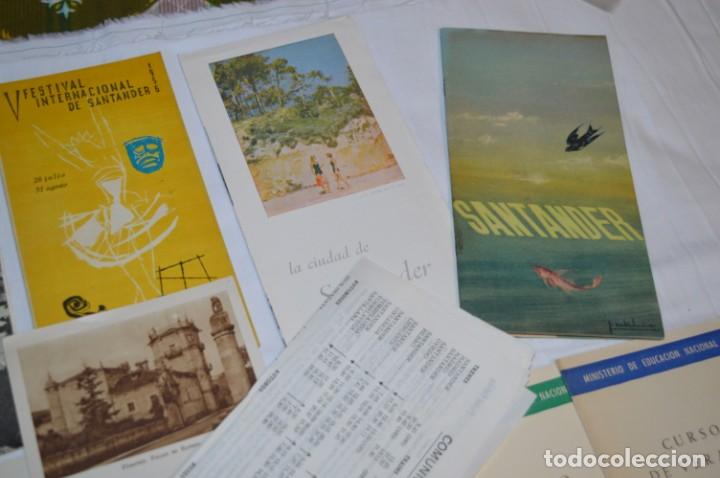 Folletos de turismo: SANTANDER / Gran lote variados de folletos de turismo y otros documentos / Años 50 - ¡Mira fotos! - Foto 4 - 215022720