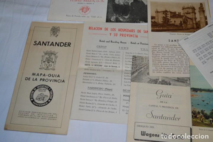 Folletos de turismo: SANTANDER / Gran lote variados de folletos de turismo y otros documentos / Años 50 - ¡Mira fotos! - Foto 7 - 215022720