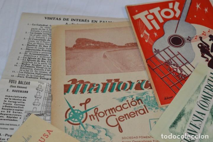 Folletos de turismo: MALLORCA / Lote variados de folletos de turismo y otros documentos / Años 50 - ¡Mira fotos! - Foto 2 - 215032781